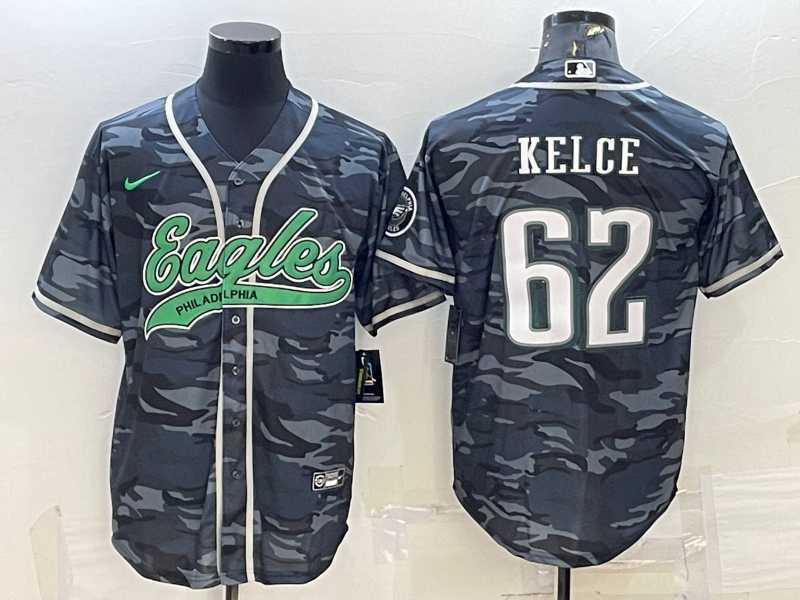 Men's Philadelphia Eagles #62 Jason Kelce Grey Camo With Patch Cool Base Stitched Baseball Jersey,We sell and wholesale Men's Philadelphia Eagles #62 Jason Kelce Grey Camo With Patch Cool Base Stitched Baseball Jersey on line form chian!